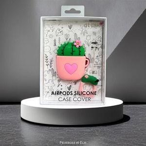 Gabba Goods Cactus Silicone Protective Airpod Case Cover for Airpods 1&2 NIB